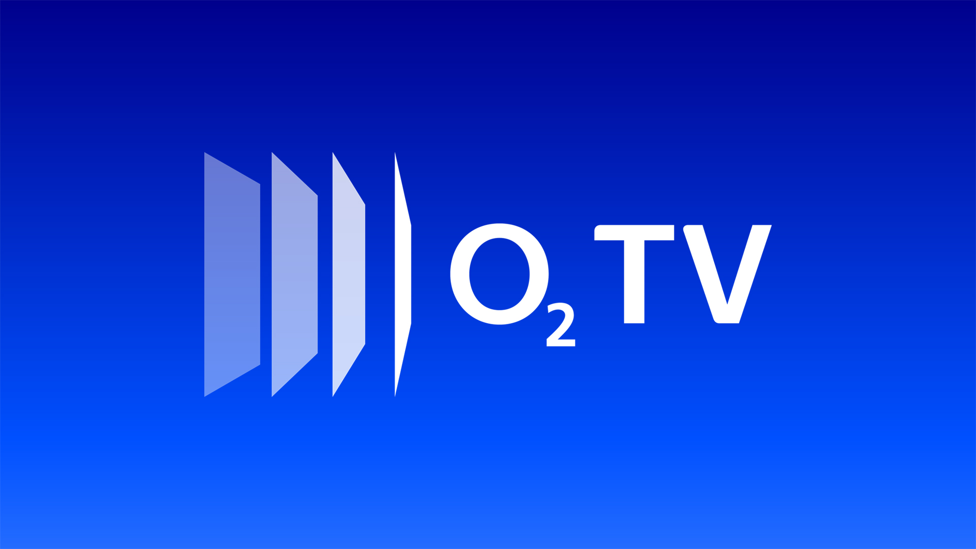 o2 TV Logo mit Blauverlauf