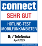 Connect Hotline-Testsiegel 2025: Note &amp;quot;Sehr gut&amp;quot; für o2 Telefónica