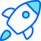 Rakete steht für viele Möglichkeiten sich beruflich weiterzuentwickeln.